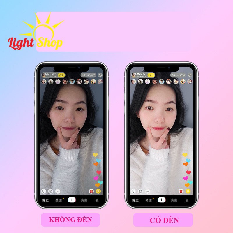 [Siêu Rẻ]  Đèn Livestream Size Cực Đại 54cm Điều Khiển 🌻FREESHIP 70K🌻Đèn Hỗ Trợ Trang Điểm, Chụp Ảnh, Phun Xăm | BigBuy360 - bigbuy360.vn