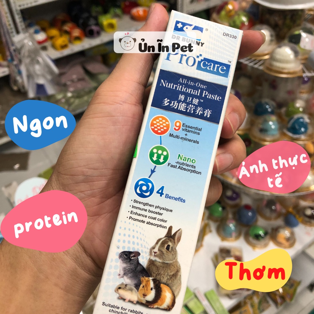 Gel dinh dưỡng cho hamster DR BUNNY tuýp lớn tăng đề kháng hamster