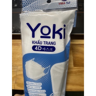 Khẩu trang Yoki 4D bịch 6 chiếc x 10 bịch (sỉ liên hệ giá tốt)