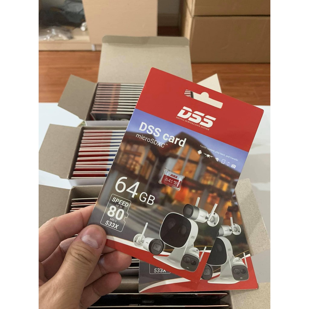 Thẻ Nhớ Micro SD 64GB Class 10 U1 chuyên dụng cho Camera, Máy quay DSS Dahua Chính hãng | BigBuy360 - bigbuy360.vn