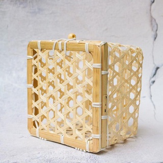 Tre tự nhiên- Hộp tre làn tre giỏ tre mini mã a20 -Mây tre đan việt