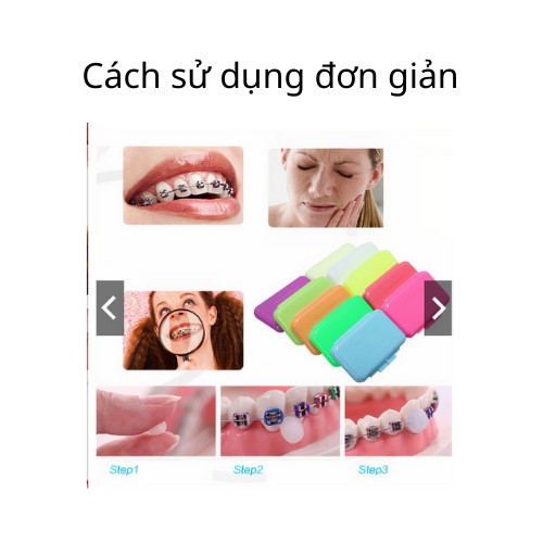 Mua 5 TẶNG 1. Sáp nha khoa dành cho răng niềng. Giảm đau, tiện lợi, an toàn, có thể nuốt.