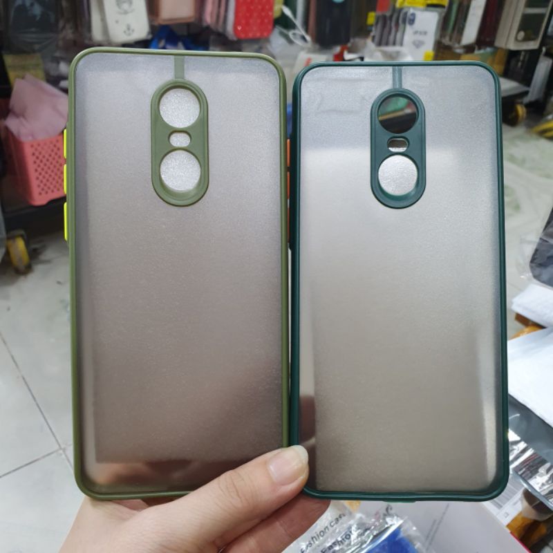 Ốp lưng Xiaomi redmi note 5 plus dẻo viền màu lưng nhám có bảo vệ camera
