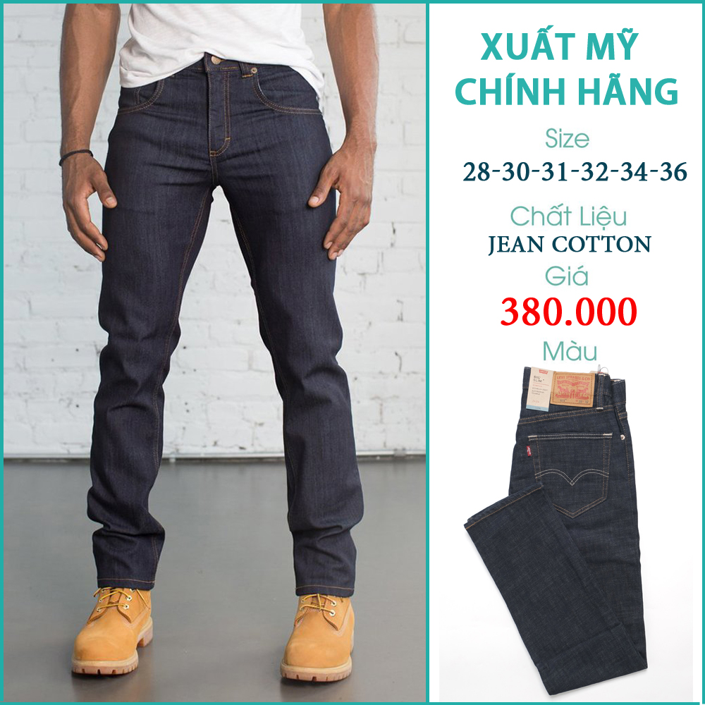 Quần Jean Nam Slim Fit Màu Xanh Đậm - FO76 SHOP