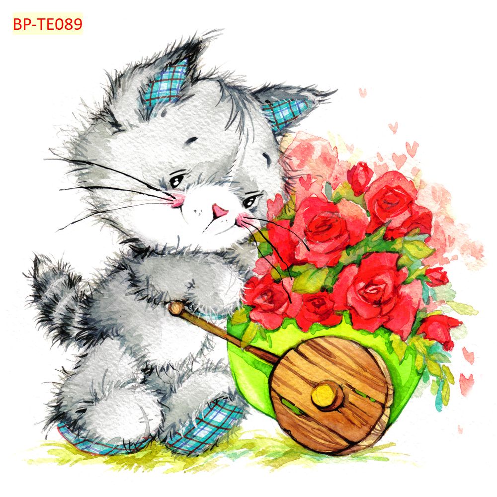 Tranh Dán Tường Phòng HOẠT HÌNH VỚI HÌNH VẼ CHIBI ĐÁNG YÊU