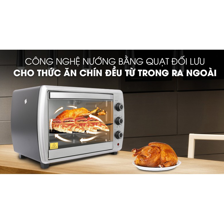 Lò nướng để bàn Electrolux EOT38MXC 38 lít