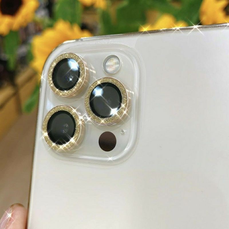 [ kuzoom nhũ ] bộ dán mắt camera cho iPhone 14 pro max/14 pro/13 pro max/13 pro,12 Pro max,11promax 11 pro max siêu đẹ