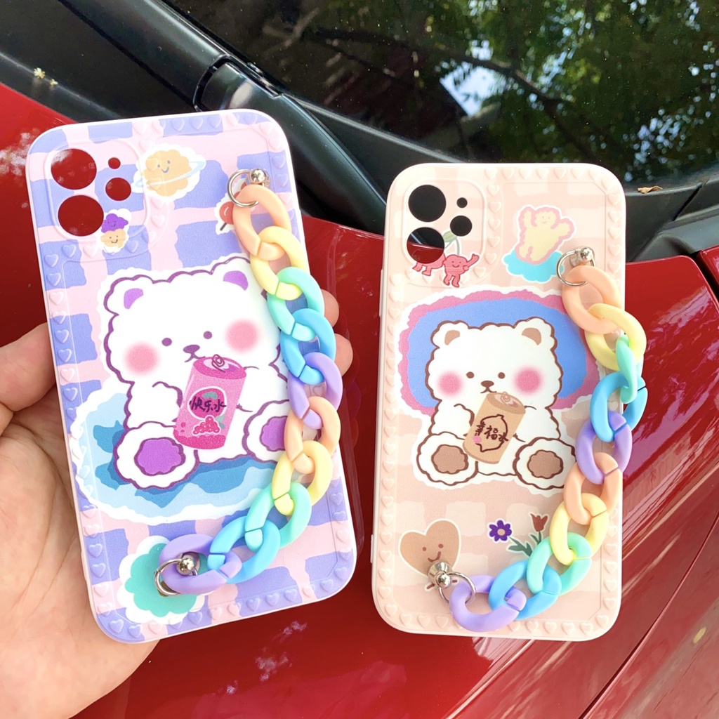 Ốp Iphone nhựa dẻo dây xích dễ thương cho Iphone 6/6s/6 plus/7/8/7 plus/8 plus/X/Xs/Xs Max - CITYCASE