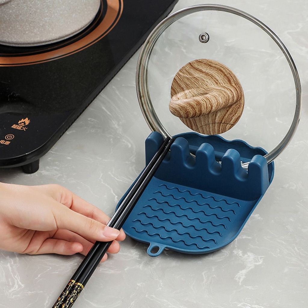 Epoch Giá Đỡ Nắp Nồi Muỗng Đũa Bằng Nhựa Nhiều Màu Có Thể Gấp Gọn Tiện Dụng