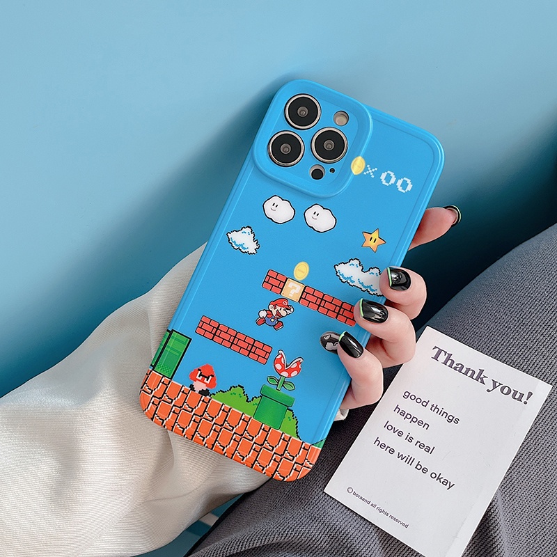 Ốp Điện Thoại Mềm In Hình Mario Cho iPhone 14 13 11 12 Pro Max Xs Max XR