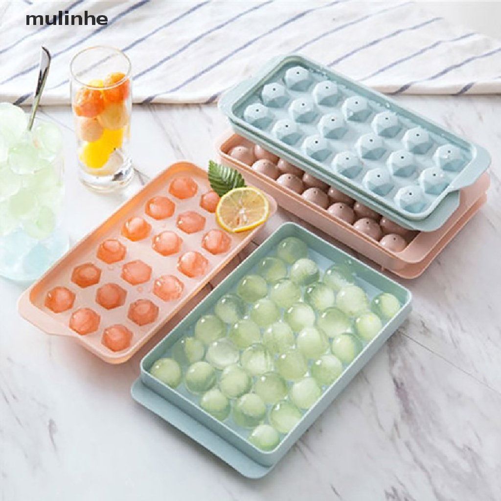 Khuôn nhựa làm đá viên hình tròn 3D 13 / 33 ngăn cho quán bar nhà bếp và tiệc