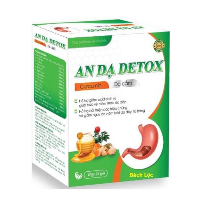 Curcumin An Dạ Detox- Giúp Giảm Nhanh Các Triệu Chứng Viêm Đau Dạ Dày, Viêm Loét Dạ Dày,Tá Tràng