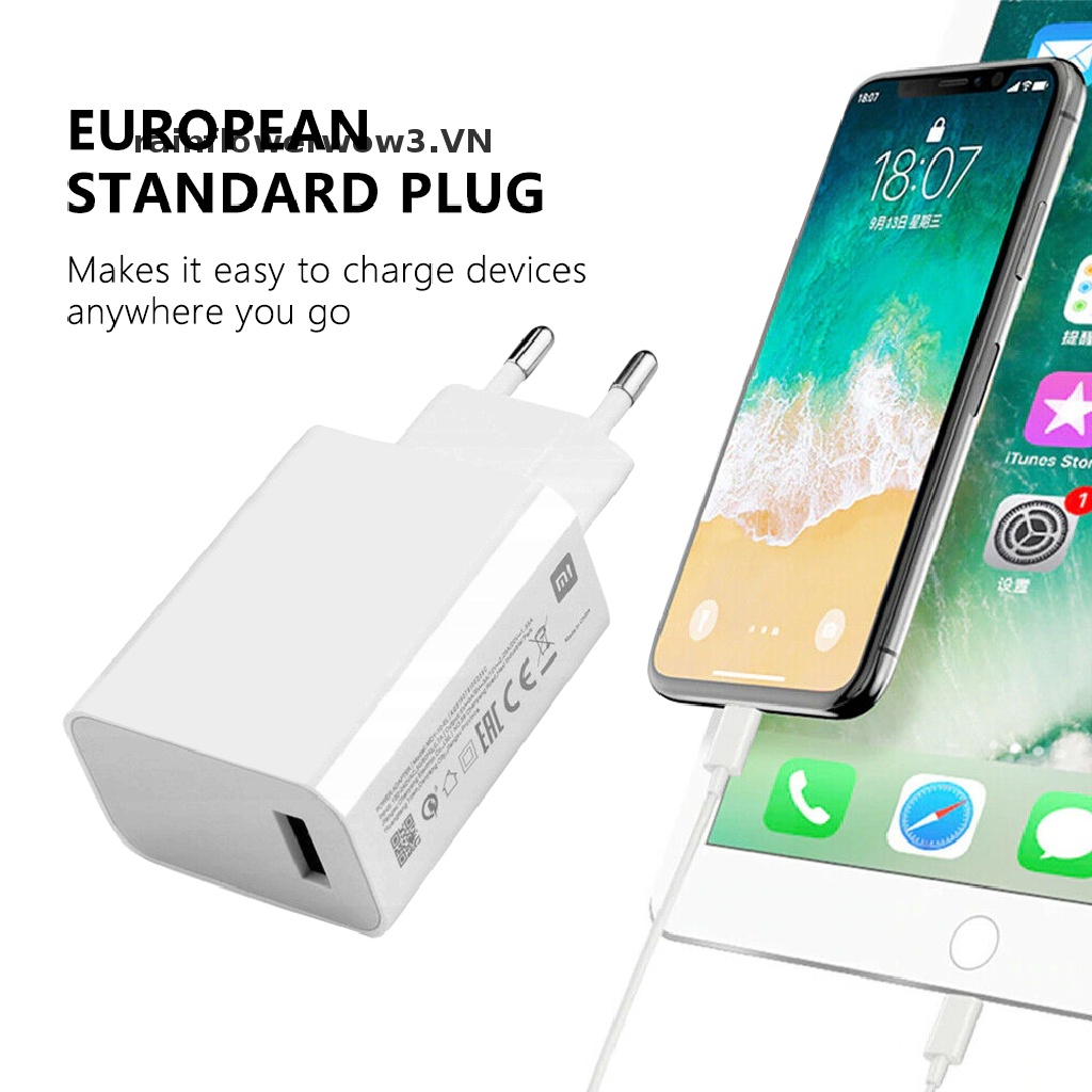 Củ sạc nhanh 33W 3000MA cổng USB chất lượng cao