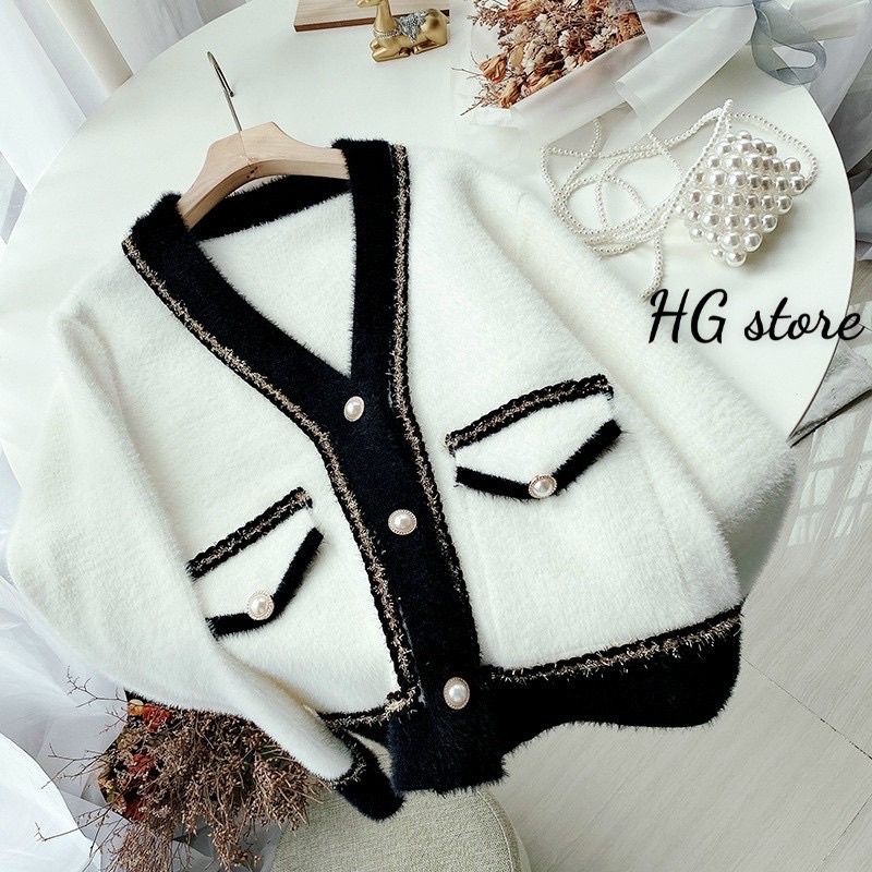 Áo cadigan lông thỏ cao cấp( hàng có sẵn) | BigBuy360 - bigbuy360.vn