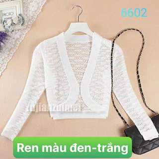 Áo Khoác Len Ren Form Lửng Tay Dài