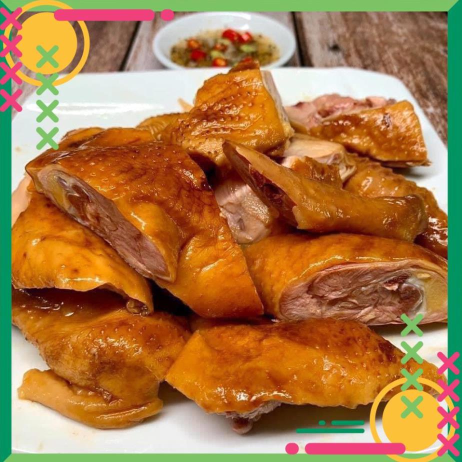 Gà hun khói/gà ủ muối hoa tiêu xông khói dai ngon nửa con kèm nước chấm/ tiện lợi ăn nhậu, ăn liền, Now ship Hà Nội