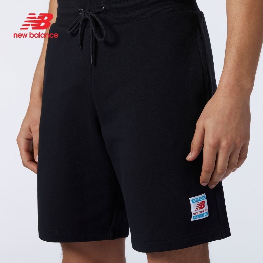 Quần ngắn thể thao nam New Balance Essentials Fleece - AMS11502BK (form châu á)