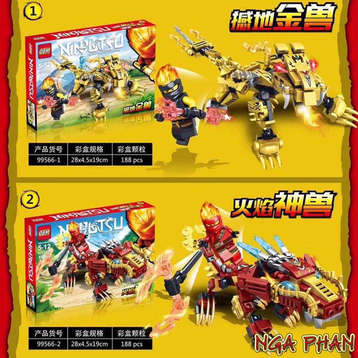 Ninja Cưỡi Rồng Thần Ninjago Đồ Chơi Xếp Hình Lắp Ráp Lego OBM