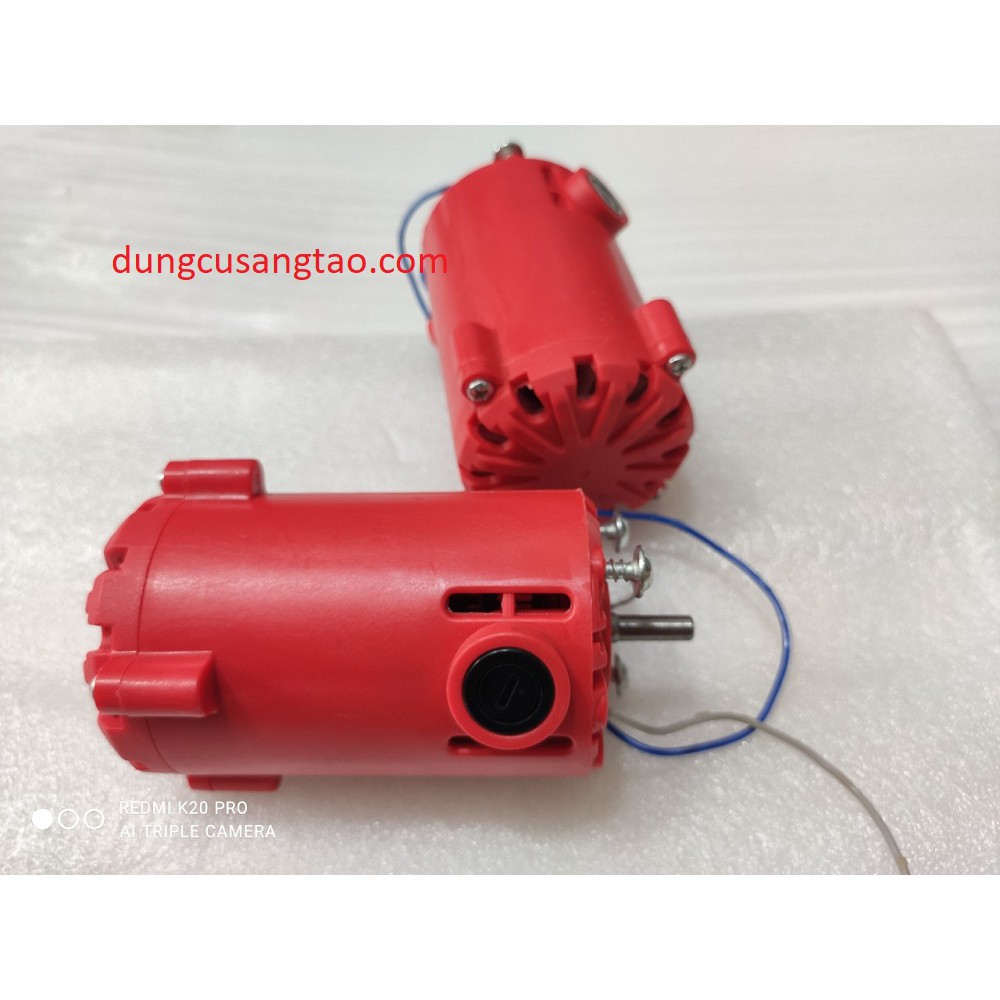 Motor 340w cốt 6mm/ Động cơ chế máy khoan, máy cắt, máy mài 340w / Động cơ thay thế cho khoan bàn 340w surom/Lerom