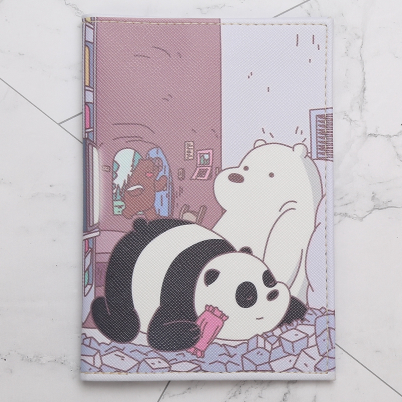 Giá Đỡ Passport / Thẻ ID / Vé 9 Ngăn Hình Gấu Anime Dễ Thương Tiện Dụng Mang Theo Du Lịch