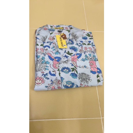 Bộ pijama satin tay dài quần dài hàng Boo Boo