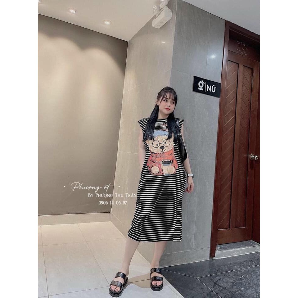 Váy suông Gấu đeo kính siêu xinh ( kèm ảnh thật, video ) | BigBuy360 - bigbuy360.vn