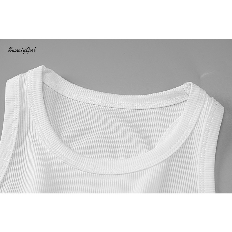 Áo Croptop Sát Nách Cổ Tròn Màu Trơn Thời Trang Mới 2022 Cho Nữ