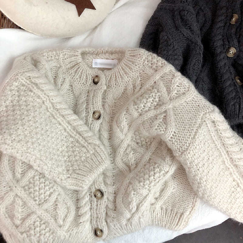 Áo khoác Cardigan họa tiết quả dứa xinh xắn cho bé