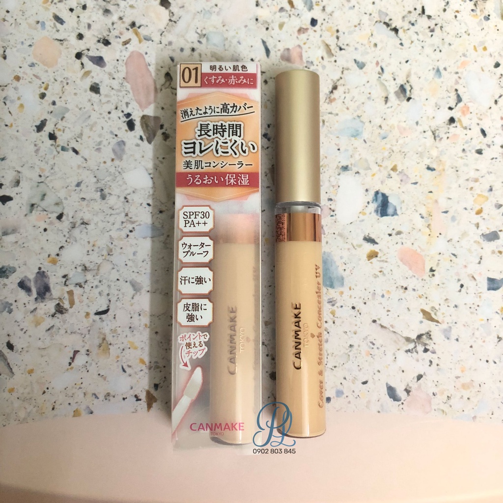 Kem Che Khuyết Điểm Chống Nắng Canmake Cover & Stretch Concealer UV