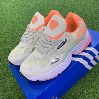 Giày Thể Thao Sneaker Falcon Nữ Trắng Cam