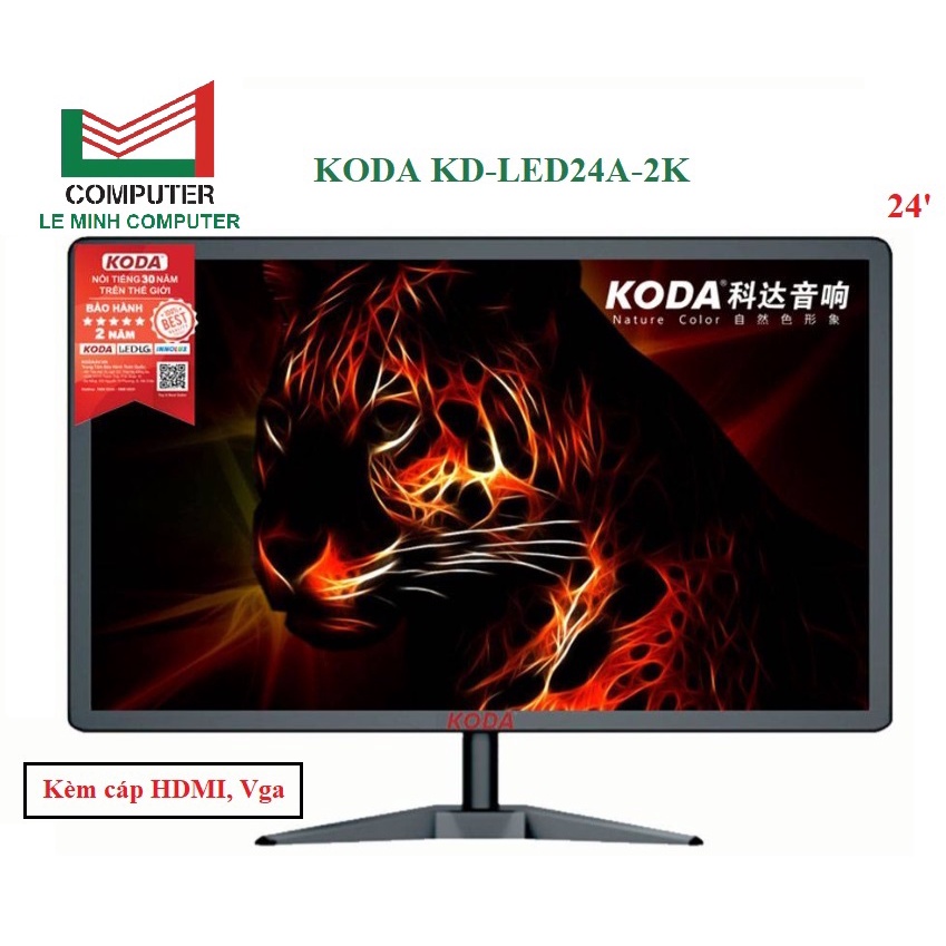 Màn hình máy tính LCD 24 KODA KD-LED24A-2K LED - VGA, HDMI, 1920x1080, thumbnail