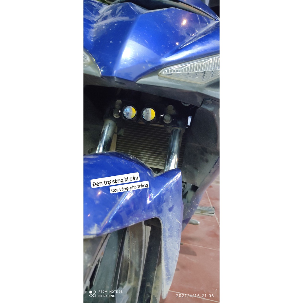 Đèn Trợ Sáng Mini Bi Cầu Mini Xe Máy Chính Hãng gắn oto xe máy