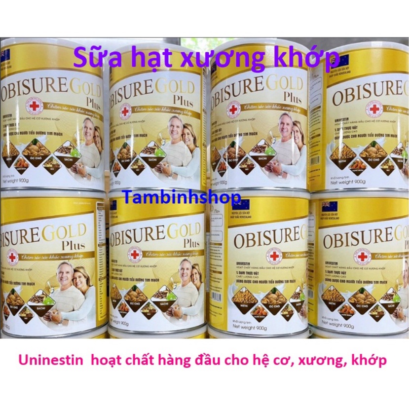 Sữa hạt Xương Khớp Obisure Gold Plus - giúp nuôi dưỡng và bảo vệ sụn khớp, xương khớp, hấp thụ tốt.