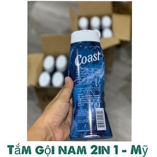 𝙃𝙖̀𝙣𝙜 𝙘𝙤́ 𝙨𝙖̆̃𝙣 - Sữa tắm gội cho Nam Coast Hair & Body Wash Classic Scent của Mỹ 532ml