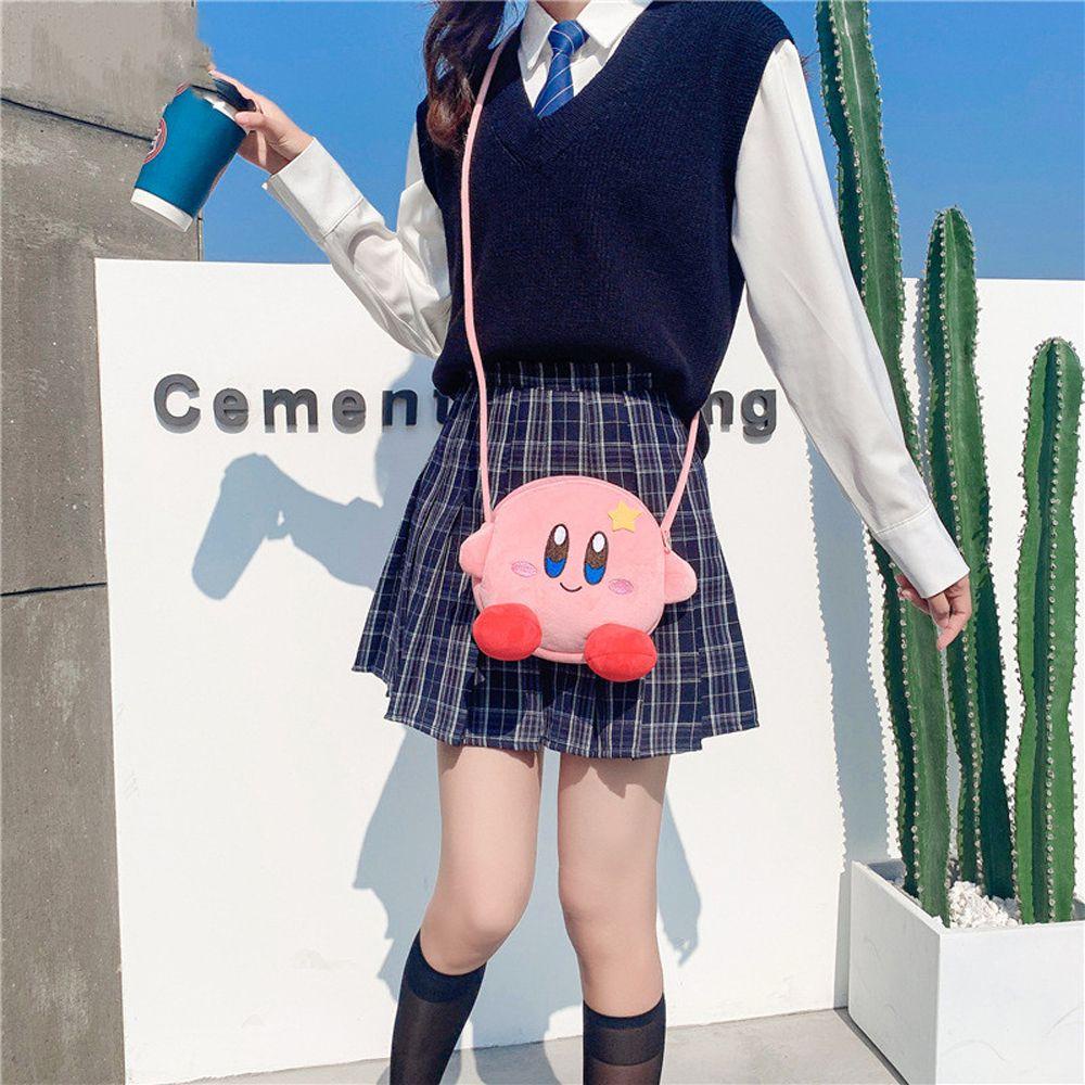 Mxmusty Túi Đeo Chéo Kirby Nhồi Bông Màu Hồng Ngọt Ngào Dễ Thương Làm Quà Tặng Sinh Nhật Kirby