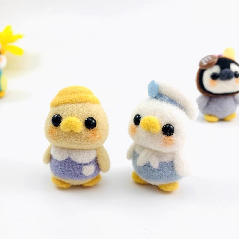 Len Chọc Handmade, Bộ Kit Len Chọc Cánh Cụt Tiny