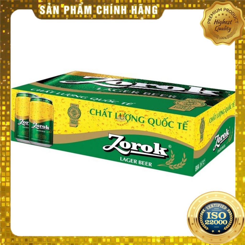 Bia Zorok Lon 330ML (Thùng 24 Lon)