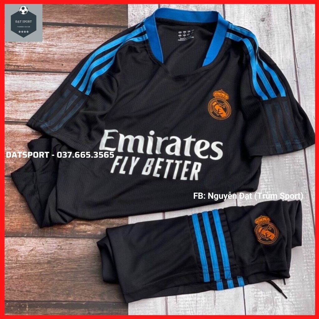 Quần áo bóng đá Real Madrid ⚡FREESHIP⚡ Bộ Áo Đấu CLB Real Madrid Training 2021. Hàng Gai Thái Cao Cấp
