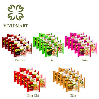 [Toàn quốc] [Set 10 gói] MÌ KORENO HÀN QUỐC VỊ BÒ CAY / GÀ / TÔM / KIM CHI / NẤM - 100g/GÓI - KORENO