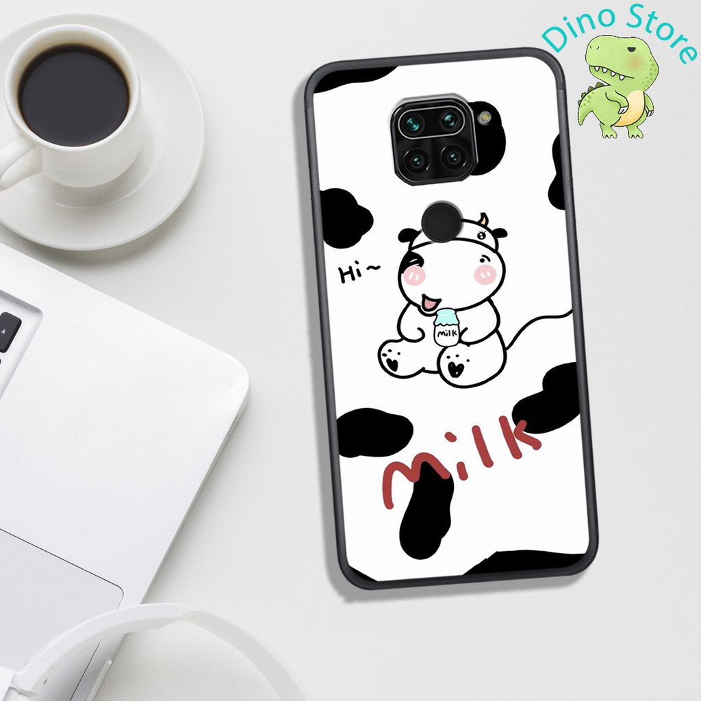 ỐP LƯNG XIAOMI REDMI NOTE 9/REMI NOTE 9S, IN HÌNH CHÚ BÒ SỮA CUTE.