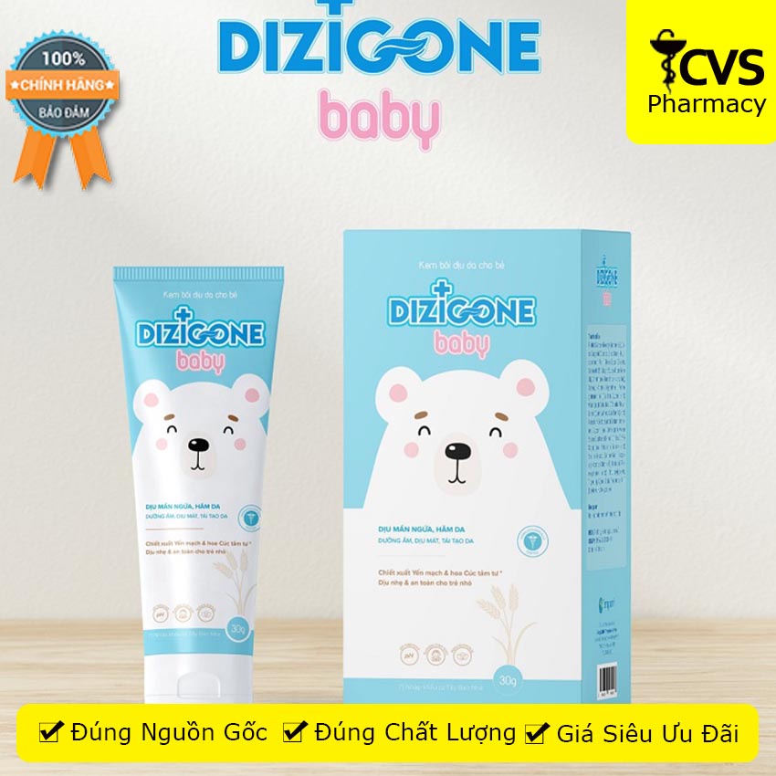 Kem Dizigone Baby 30gram - Giảm khô ngứa, ngừa kích ứng, làm dịu da , chàm sữa , hăm tả , Cvspharmacy