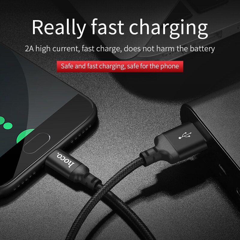 Dây cáp sạc nhanh HOCO. X14 dài 2M cho Samsung A71 Samsung Galaxy Note 9 S9 S8 S10 Xiaomi Mi 6/Mi 8