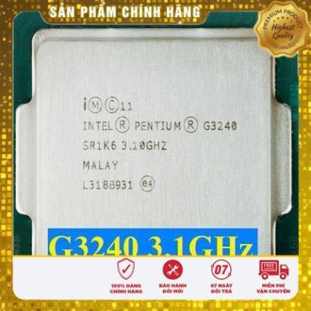 (giá khai trương) CPU Intel Core Pentium G3240 3.1GHz 3MB Cache, Socket 1150, 5 GT/s DMI