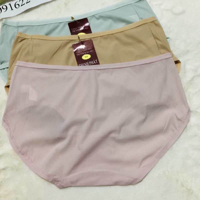 Set 5 Quần lót nữ Thịnh Phát cotton gân tăm, quần chíp nữ siêu nhẹ cực êm hàng cao cấp