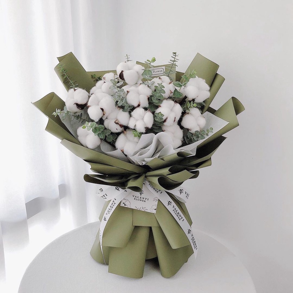 🍁Cành Hoa khô Bông Gòn🍁 cành hoa Bông gòn thật decor vintage🍁