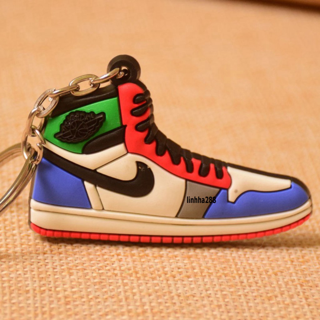 Móc khóa hình giày Sneaker mini cao su Air Jordan, Yeezy,sneaker ADIDAS ULTRABOOST-Móc khóa giày sneakers Uptermpo