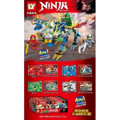 Lắp ráp xếp hình Lego LY 68069: Robot của các ninja