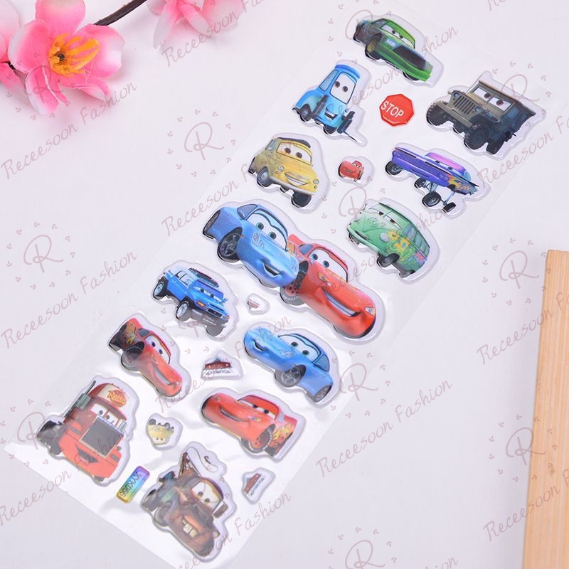 5pcsBộ sticker dán hình các nhân vật trong hoạt hình Vương Quốc Xe Hơi cho trẻ em