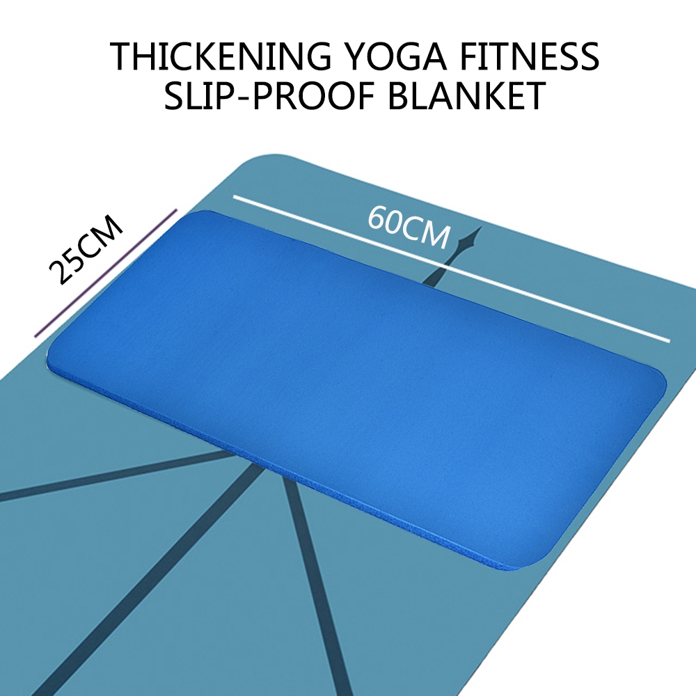 Cod Qipin 60x25x1.5CM Non-Slip Thick Adjuvant Yoga Gym Exercise Fitness Pilates Flat Support Mat 1pc