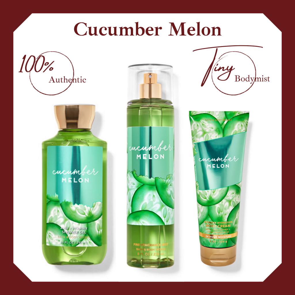 Bộ sản phẩm xịt thơm toàn thân bodymist Bath &amp; Body Works: Cucumber Melon 36ml- 236ml